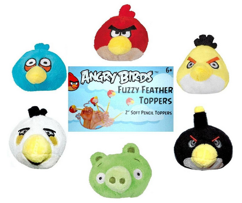 Angry Birds Pencil Toppers
